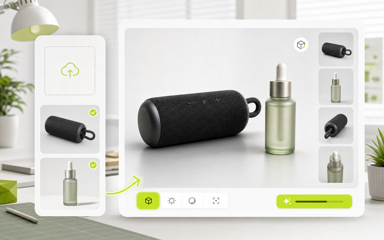Product mockup from an image case image